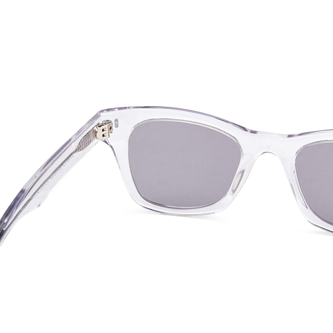 John Jacobs Online Transparent Full Rim Wayfarer left side