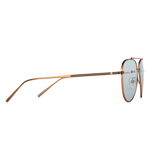 John Jacobs Gold Full Rim Aviator left side