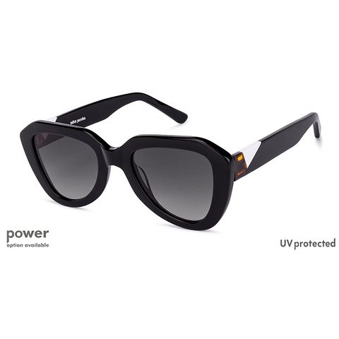 John Jacobs Online Black Full Rim Cat Eye left side