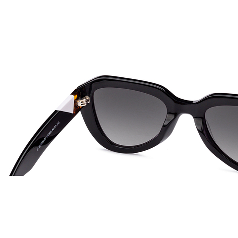 John Jacobs Online Black Full Rim Cat Eye left side
