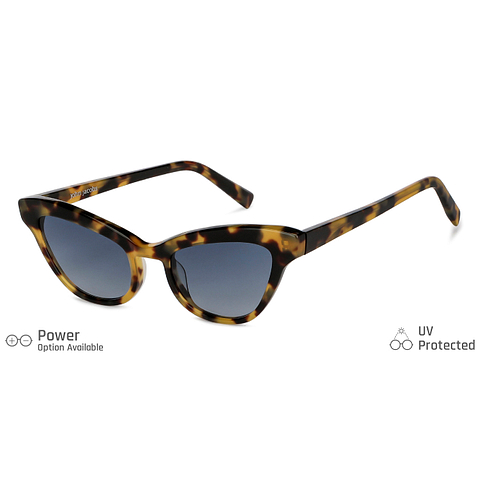 John Jacobs Online Light Brown Full Rim Cat Eye left side