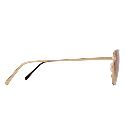 John Jacobs Gold Full Rim Aviator left side