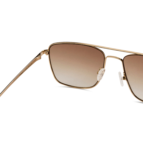 John Jacobs Gold Full Rim Aviator right side