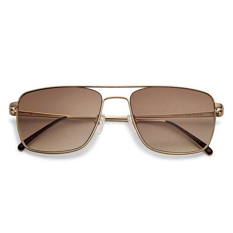 John Jacobs Gold Full Rim Aviator left side