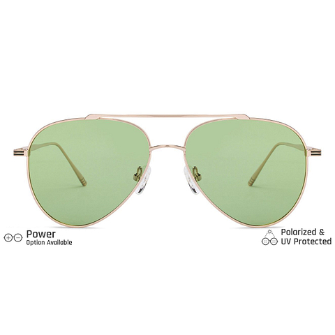 John Jacobs Online Gold Full Rim Aviator left side