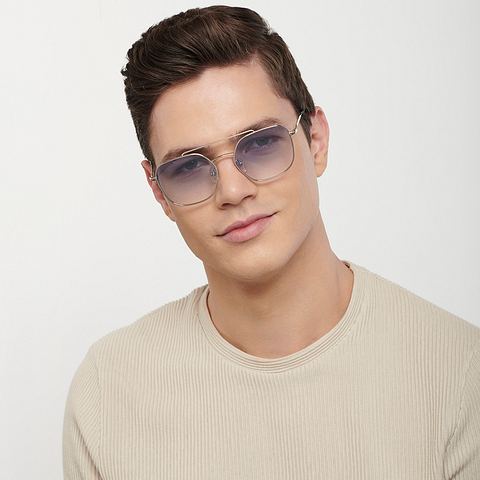 John Jacobs Online Silver Full Rim Geometric left side