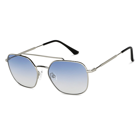 John Jacobs Online Silver Full Rim Geometric right side