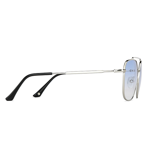 John Jacobs Online Silver Full Rim Geometric left side