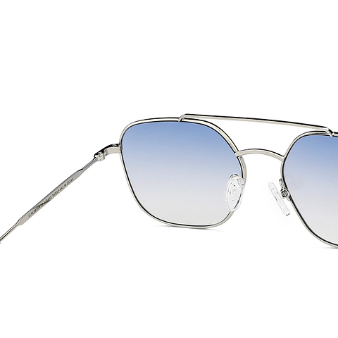 John Jacobs Online Silver Full Rim Geometric right side