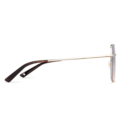 John Jacobs Online Gold Half Rim Square right side