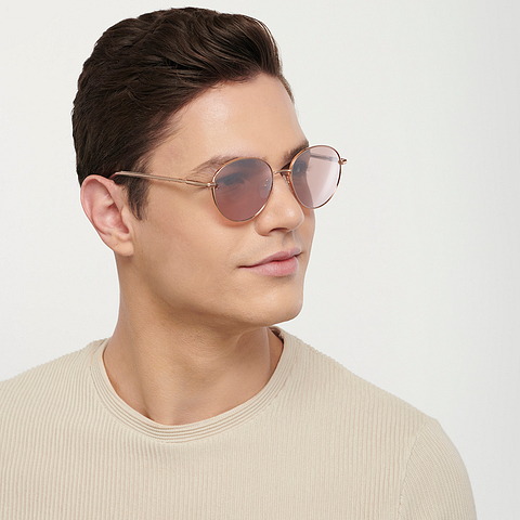 John Jacobs Online Rose Gold Full Rim Round right side