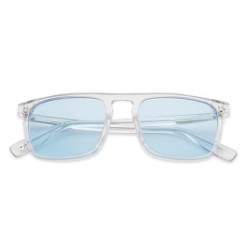 John Jacobs Online Crystal Transparent Full Rim Rectangle right side