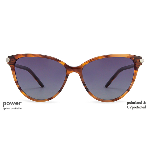 John Jacobs Online Light Brown Full Rim Cat Eye left side
