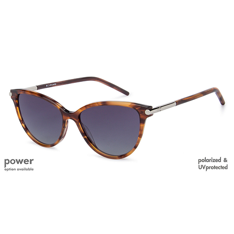John Jacobs Online Light Brown Full Rim Cat Eye right side