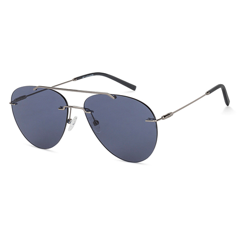 John Jacobs Gunmetal Full Rim Aviator left side