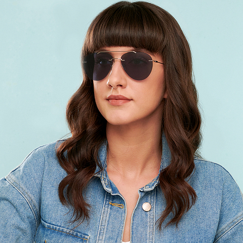 John Jacobs Gunmetal Full Rim Aviator right side