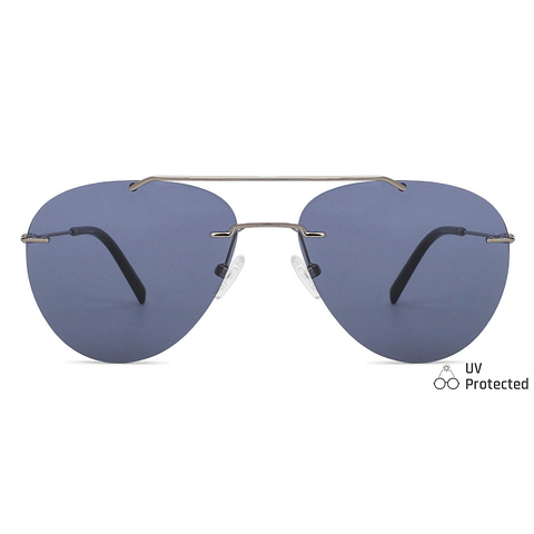 John Jacobs Gunmetal Full Rim Aviator right side