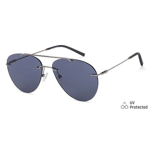 John Jacobs Gunmetal Full Rim Aviator left side