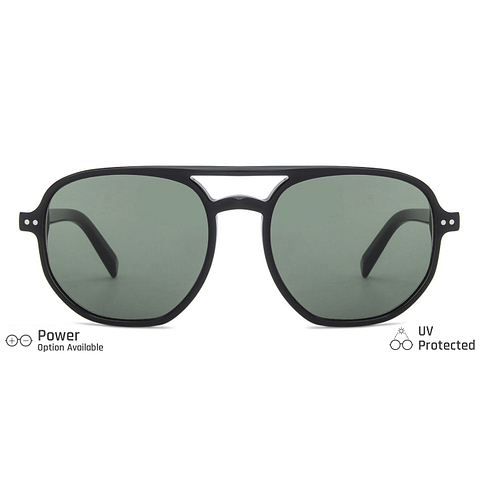 John Jacobs Online Black Full Rim Square left side