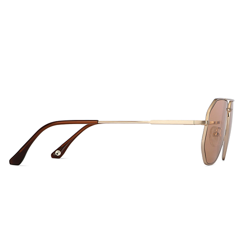 John Jacobs Gold Full Rim Aviator left side