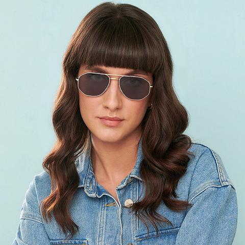 John Jacobs Online Silver Full Rim Aviator right side