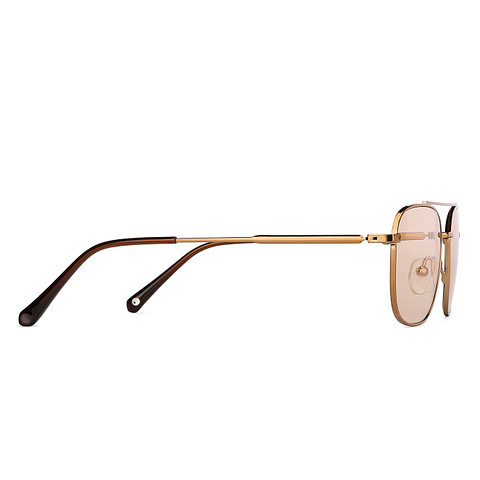 John Jacobs Gold Full Rim Rectangle left side