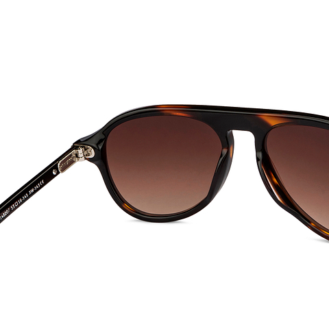 John Jacobs Online Light Brown Full Rim Aviator right side