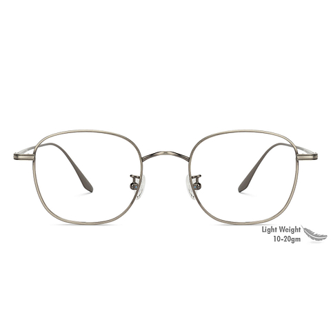 John Jacobs Silver Full Rim Square right side