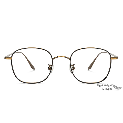 John Jacobs Gold Full Rim Square right side