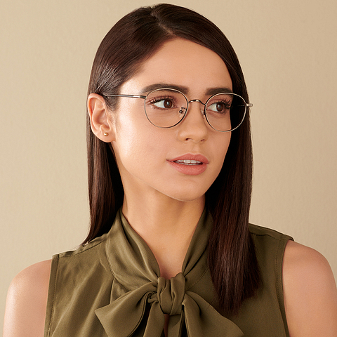 John Jacobs Online Silver Full Rim Round right side John Jacobs Online Silver Full Rim Round right side