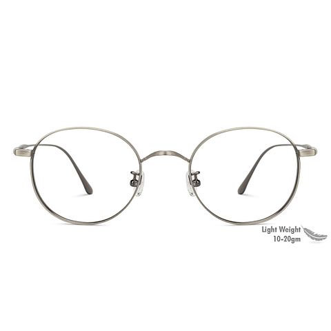 John Jacobs Online Silver Full Rim Round right side