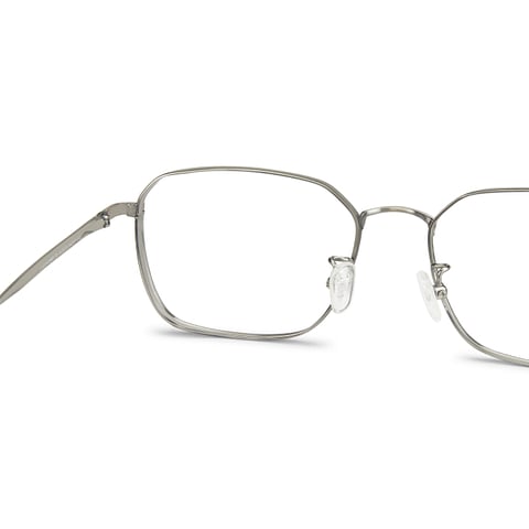 John Jacobs Silver Full Rim Square right side