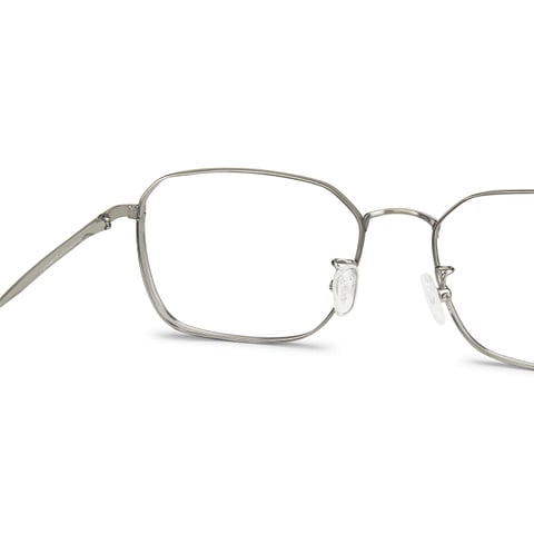 John Jacobs Silver Black Full Rim Rectangle right side