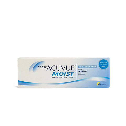 Acuvue Moist Johnson Johnson Acuvue Moist Dailies for Astigmatism 30 LP left side