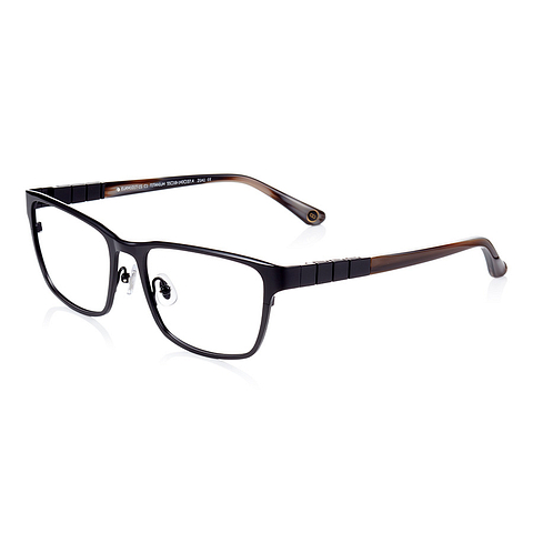 K.moriyama Black Full Rim Rectangle left side