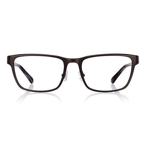 K.moriyama Light Brown Full Rim Rectangle left side