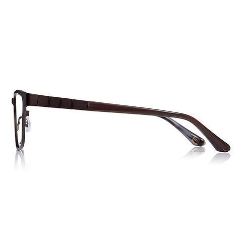 K.moriyama Light Brown Full Rim Rectangle left side