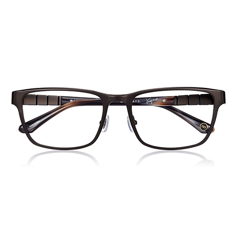 K.moriyama Light Brown Full Rim Rectangle right side