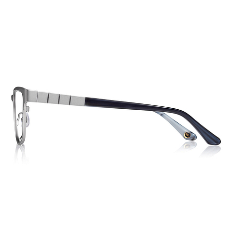 K.moriyama Silver Full Rim Rectangle left side