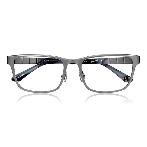 K.moriyama Silver Full Rim Rectangle right side