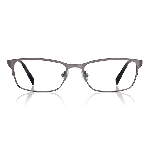K.moriyama Light Gray Full Rim Rectangle left side