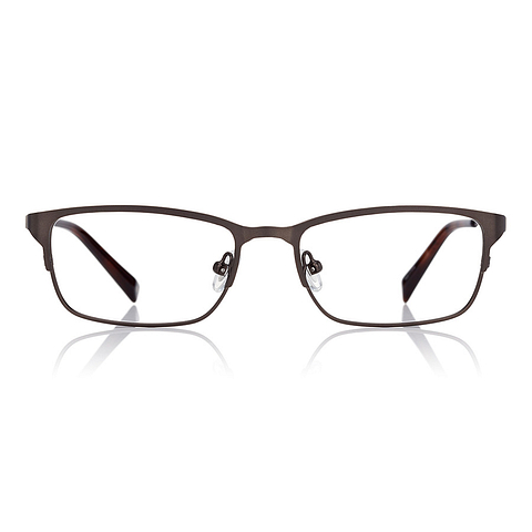 K.moriyama Light Brown Full Rim Rectangle left side