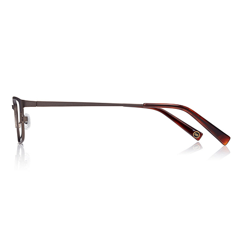 K.moriyama Light Brown Full Rim Rectangle left side