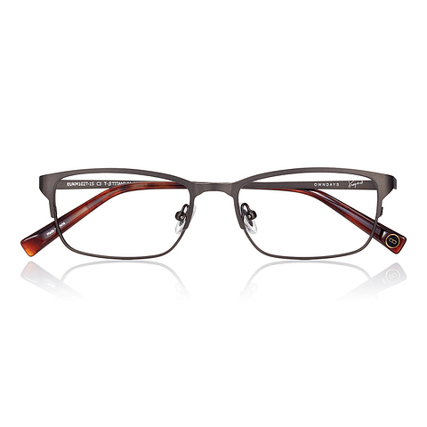 K.moriyama Light Brown Full Rim Rectangle right side