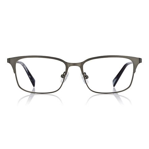 K.moriyama Light Gray Full Rim Rectangle left side
