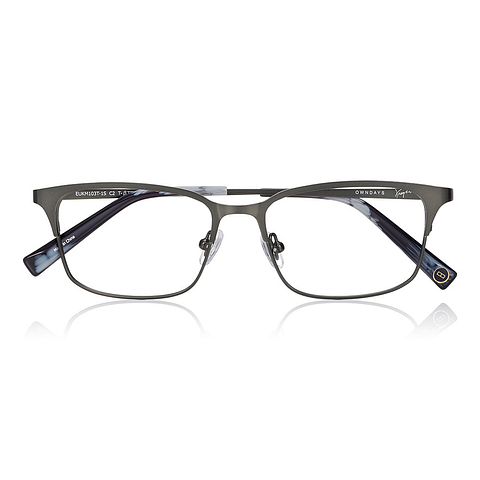K.moriyama Light Gray Full Rim Rectangle right side