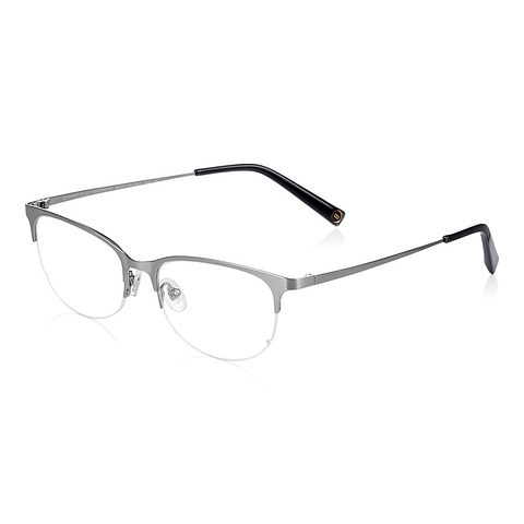 K.moriyama Light Gray Half Rim Oval right side