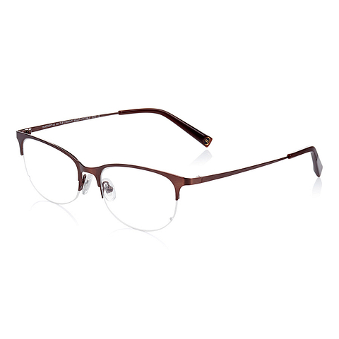K.moriyama Light Brown Half Rim Oval right side