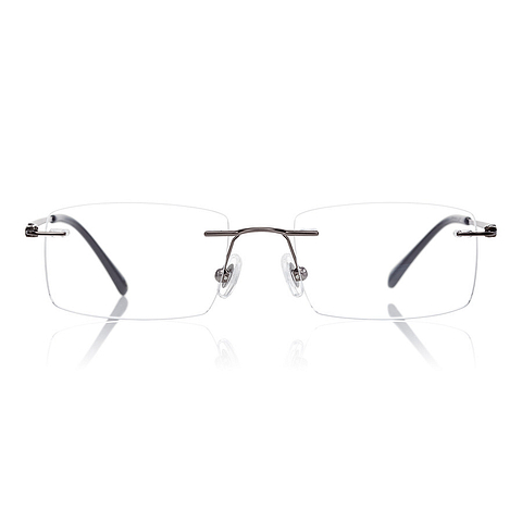 K.moriyama Light Brown Full Rim Rectangle left side