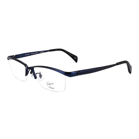 K.moriyama Navy Blue Full Rim Rectangle right side